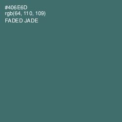 #406E6D - Faded Jade Color Image